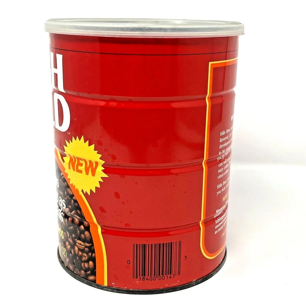 RARE‎ vintage 1970s HIGH YIELD coffee tin can Hills Brothers retro cafe prop OLD